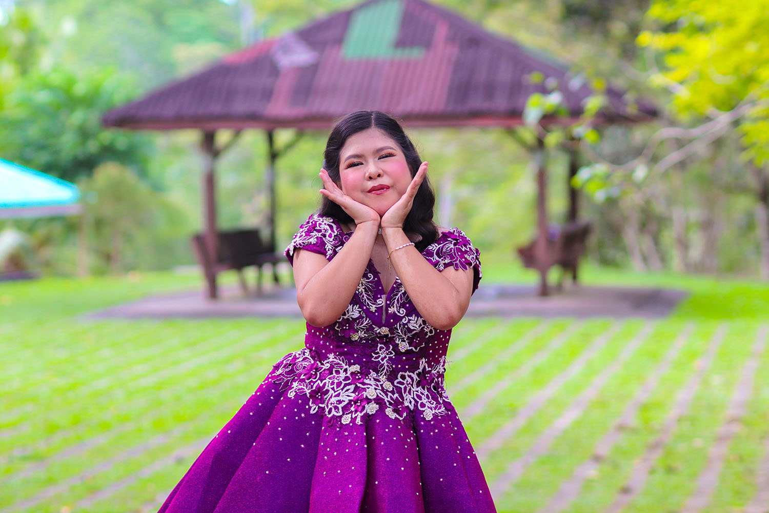 Golden hour event photo